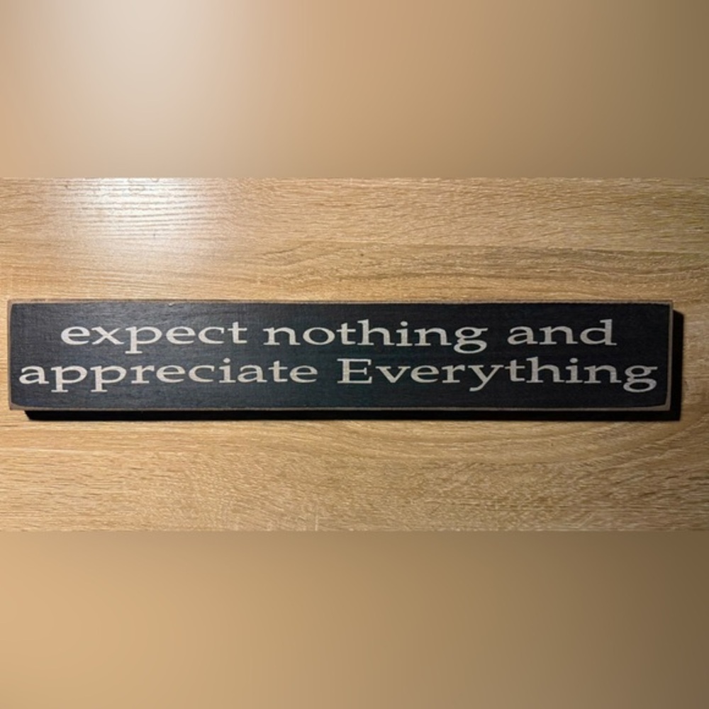 Black and White Inspirational Wall Sign